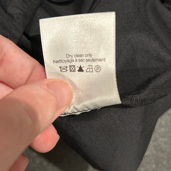 VERONICA BEARD Bisa Top New $248 Twisted Waist Stretch Black Cotton Size 4 - Picture 6 of 9